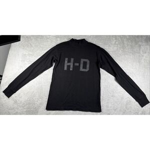 Harley Davidson Official Men's Originals H-D Logo Long Sleeve Shirt Black S